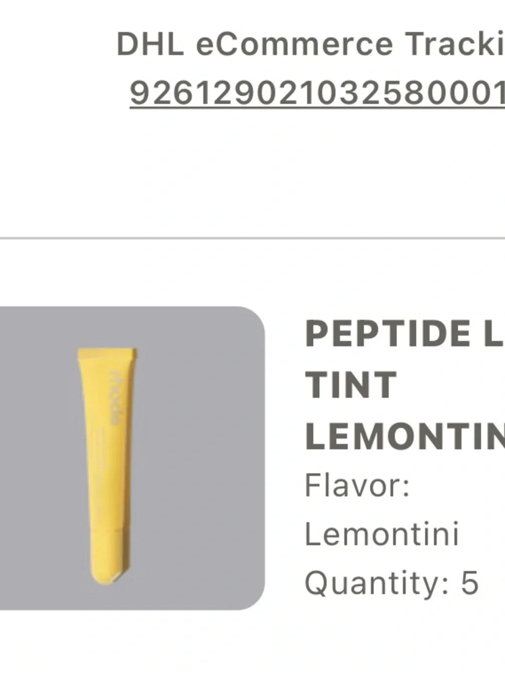 RHODE Peptide Lip Tint Lemontini NIB